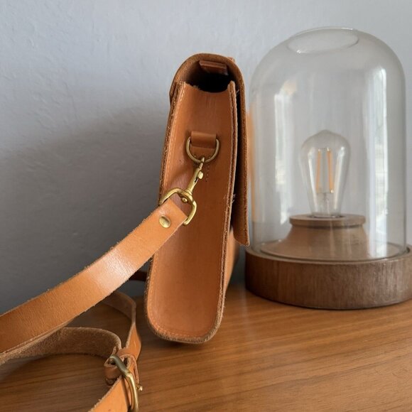 Grace Gordon Lucy Tanned Leather Crossbody Satchel Bag - Picture 6 of 12